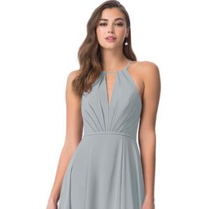 Azazie Evaleen dress, size A8, Dolphin Grey
